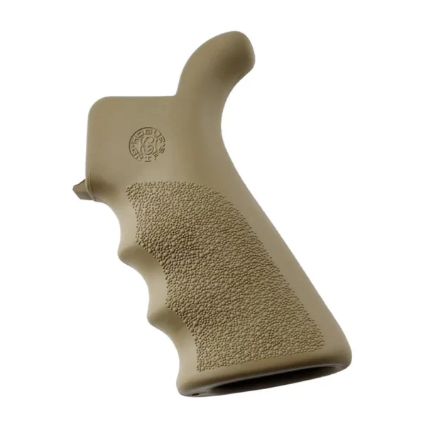 Hogue Inc. Hogue AR-15/M-16 Rubber Beavertail Grip with Finger Grooves - Desert Tan