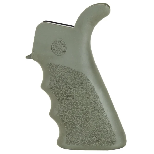 Hogue Inc. Hogue AR-15/M-16 Rubber Beavertail Grip with Finger Grooves-OD Green