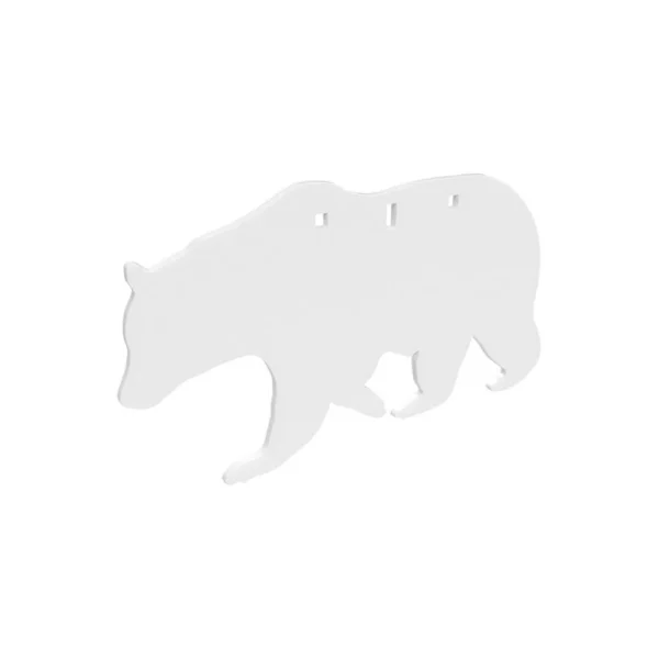Birchwood Casey AR500 3/8" Silhouette Plate Target 3-Hole Bear