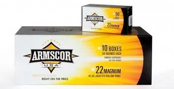 ARMSCOR 22WMR 40GR JHP 50/2000