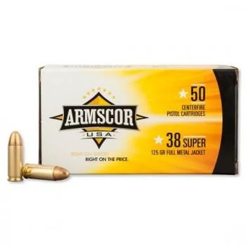 ARMSCOR 38SUPER 125GR FMJ 50/1000