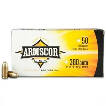 Armscor Precision International Inc. (API) Armscor Handgun Ammunition .380 ACP 95 gr FMJ 920 fps 50/ct