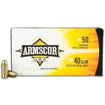 Armscor Precision International Inc. (API) Armscor Handgun Ammunition .40 S&W 180 gr FMJ 953 fps 50/ct