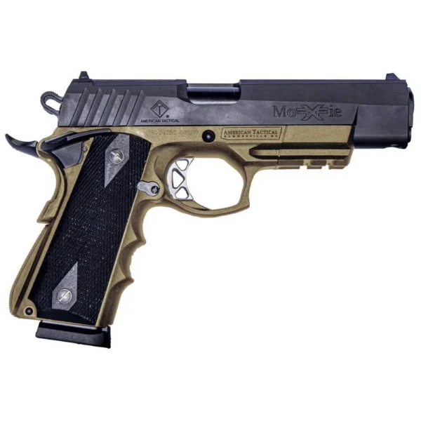 American Tactical Inc-ATI ATI FXH-45C Handgun .45 ACP 8rd Magazine 4.25" Barrel Black Slide FDE Frame Black Grips