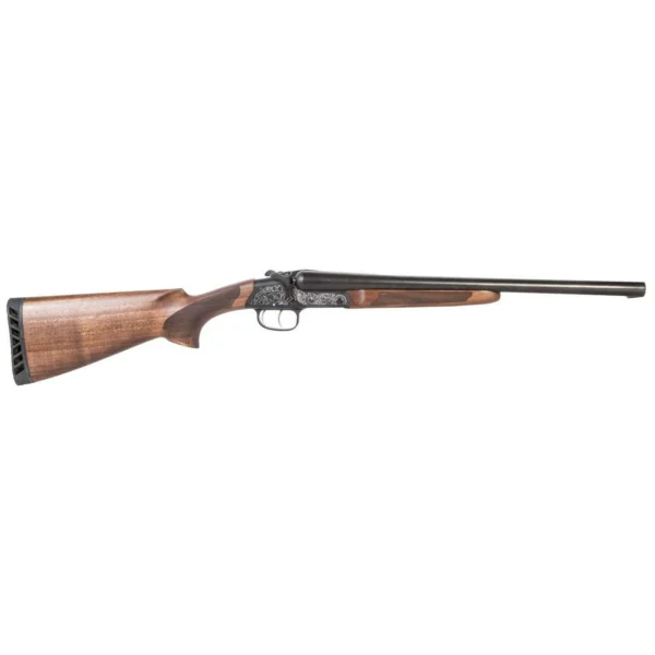 American Tactical Inc-ATI ATI Road Agent SXS Shotgun 20ga 2rd Capacity 3" Chamber 18.5" Barrel Wood Stock Silver Engraved