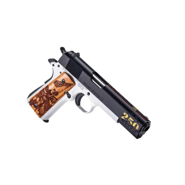 Kahr Arms Auto Ordnance Marines 250th Anniversary 1911 Handgun .45 Auto 7rd Magazine 5" Barrel Engraved Wood Grip