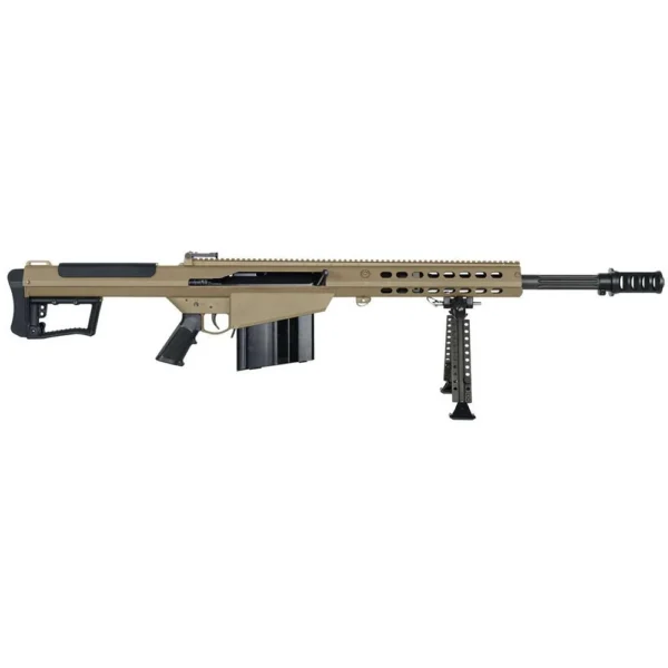 Barrett Firearms Barrett M107A1 Rife 50 BMG 10rd(1) Magazine 20" Fluted Barrel FDE Cerakote