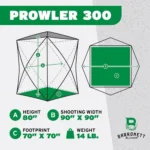Ardisam (River's Edge/ Barronett Blinds) Barronett Blinds Prowler 300 Ground Blind Bloodtrail Backwoods Camo - alternate view