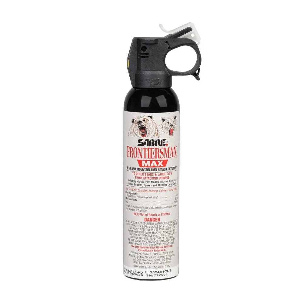 bear-and-mountain-lion-spray-primary Security Equipment Corporation Sabre Frontiersman Max Bear and Mountain Lion Spray 9.2 oz