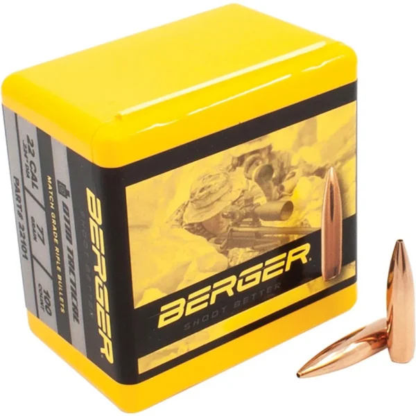 Berger Bullets Berger OTM Tactical Rifle Bullets .22 cal .224" 77 gr HPBT 100/ct