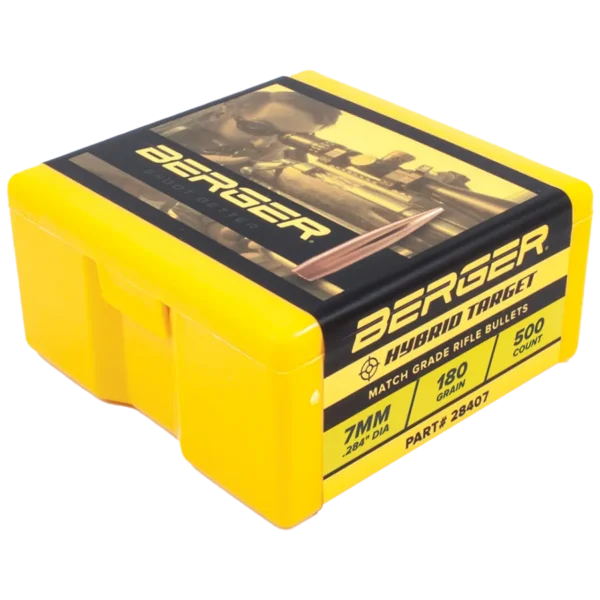 Berger Bullets Berger Match Grade Target Bullets 7mm .284" 180 gr Hybrid Target 500/ct