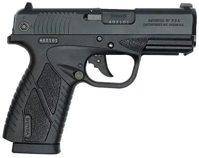 Bersa 9 mm Polymer Frame Matte Black 8rd Pistol