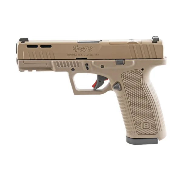 Bersa USA Bersa BP9FS Handgun 9mm Luger 17rd Magazine(2) 4.25" Barrel FDE Optics Ready