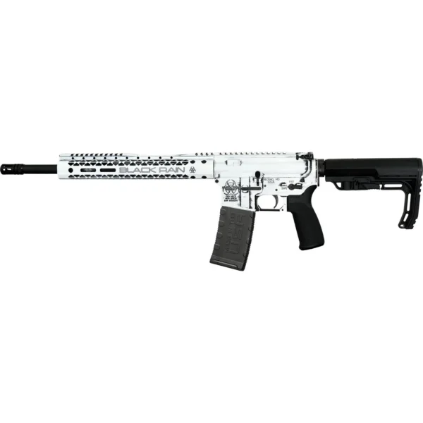 Black Rain Ordnance Inc Black Rain Ordnance Spec+ Fusion Rifle 5.56mm 30rd Magazine 16" Barrel White Battleworn Finish
