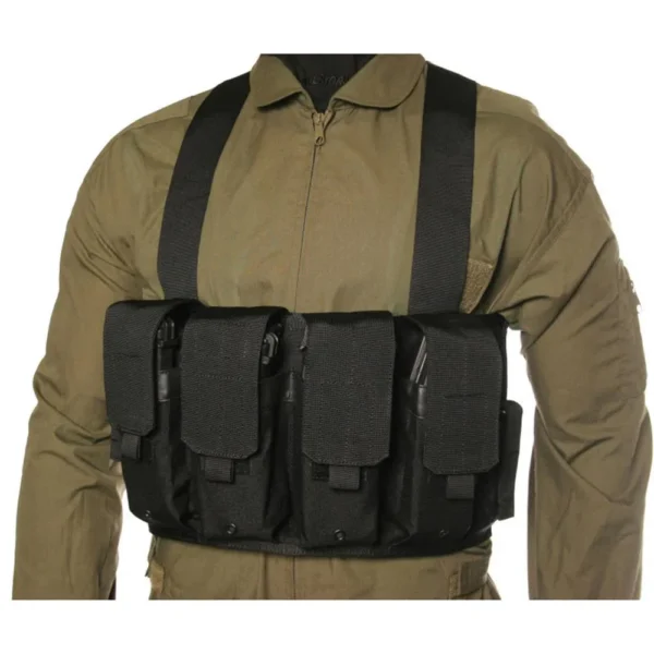Blackhawk Chest Magazine Pouch M16/M4 for 8 Rifle Magazines and 2 Handgun Mags Black