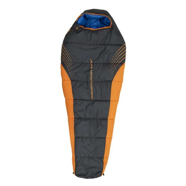 ALPS Brands Alps Mountaineering Blaze 0� Regular Sleeping Bag 32x80 Charcoal/Orange