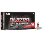 CCI Blazer Aluminum Handgun Ammunition 9mm Luger 115 gr. FMJ 1145 fps 1000/ct Case (20-50/ct)