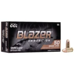 Blazer Ammunition BLAZER BRASS 9MM 124GR FMJ 50/1000