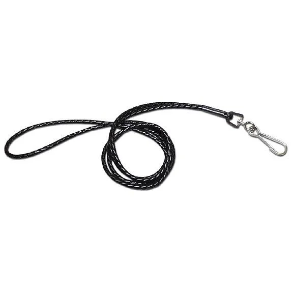 braided-lanyard-adjustable-durable-primary Leather Brothers Inc. DBA Omnipet Omnipet Braided Lanyard 27" Black