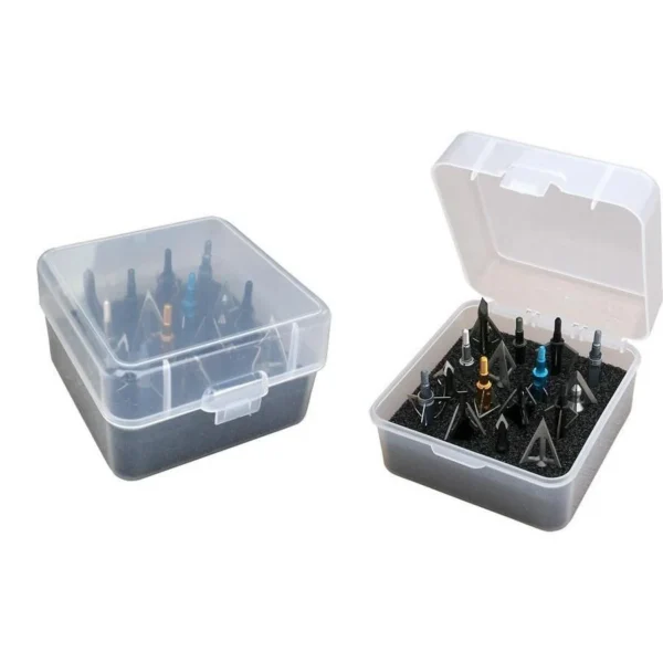 Mtm Molded Products Company MTM Broadhead Storage Box Clear