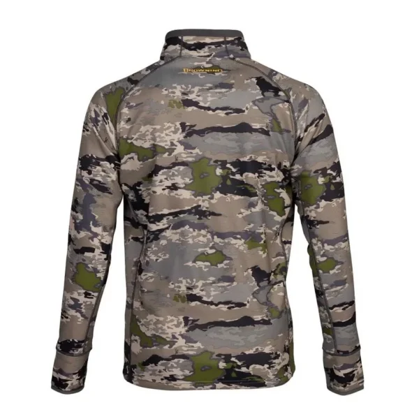 Browning Monroe 1/4 Zip Long Sleeve Shirt Ovix Camo M