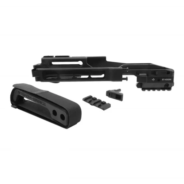 B&T USW Glock Chassis black QD Folding Stock