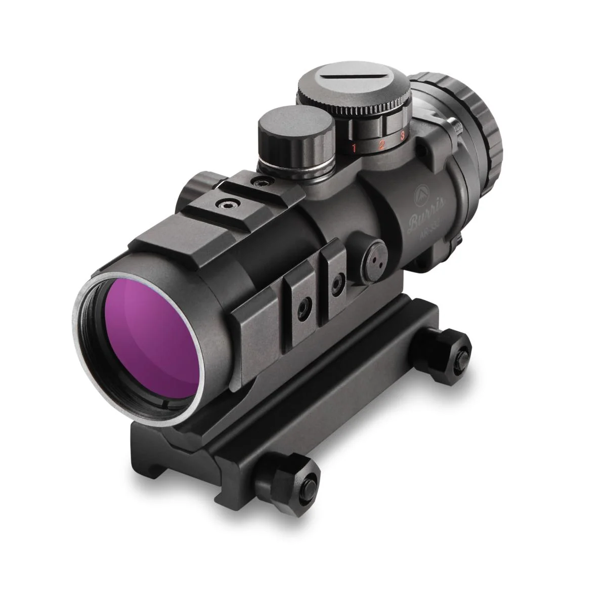 burris-ar332-3x32-prism-sight-primary Burris Optics 300208 AR-332 PRISM SIGHT 3X32 Burris 300208 AR-332 3x 32 mm Obj 2.5 inch Eye Relief 4 MOA Black Matte
