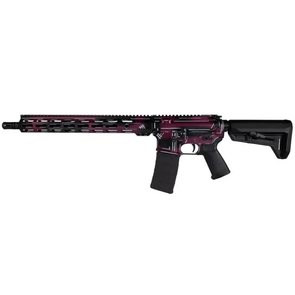 Shark Coast Tactical "Anime- Black Cherry" Rifle 5.56mm 10rd Magazine 16" Barrel 15" M-LOK Handguard California Compliant