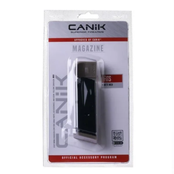 Century Arms Canik Mete MC9 Handgun Magazine with Grip Extension FDE 9mm Luger 10/rd