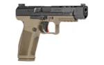 Century Arms Canik METE SFX Handgun 9mm Luger 20/rd Magazines (2) 5.2" Barrel FDE Grip and Black Slide - alternate view 3