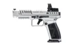 Century Arms Canik SFx Rival-S Chrome Handgun 9mm Luger 18rd Magazines (2) 5" Barrel Chrome with MO2 Optic - alternate view 3