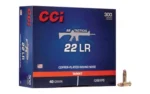 CCI Ammunition CCI 22LR TACTICAL 40GR CPRN 300/3000 - alternate view 2