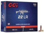 CCI Ammunition CCI 22LR TACTICAL 40GR CPRN 300/3000