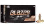 CCI Blazer Brass Handgun Ammunition .38 Spl 125 gr FMJ 865 fps 50/ct - alternate view 2