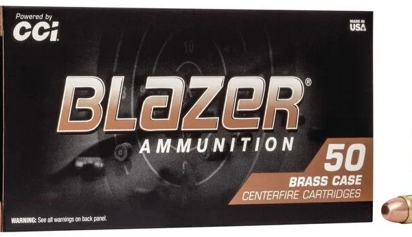 CCI Blazer Brass Handgun Ammunition .38 Spl 125 gr FMJ 865 fps 50/ct
