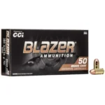CCI Blazer Brass Handgun Ammunition .380 ACP 95 gr FMJ 945 fps 50/ct