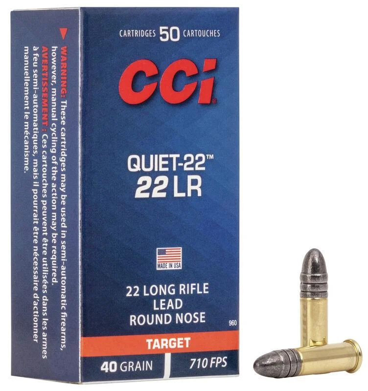cci-quiet-22-22-lr-ammo-primary CCI Ammunition CCI QUIET 22LR 40GR LRN 50/5000