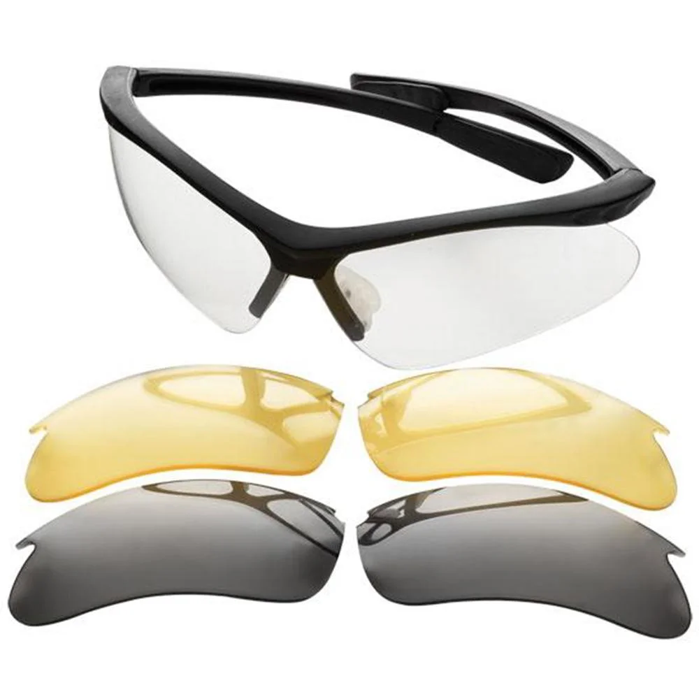 champion-hunting-field-glasses-open-frame-black-in-primary Champion Shooting Glasses Open Frame Black with Interchangeable Lens