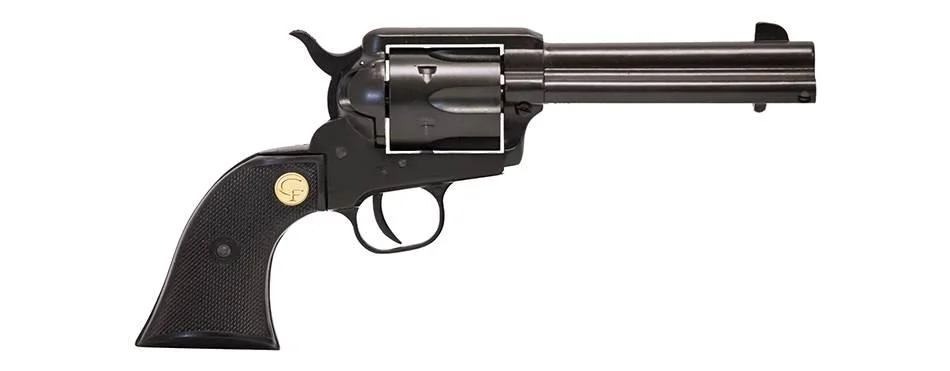 chiappa-saa-1873-17hmr-revolver-primary Chiappa Firearms USA Ltd Chiappa SAA 1873 Handgun .17HMR 6rd Capacity 4.75" Barrel Blued Black Plastic Grips