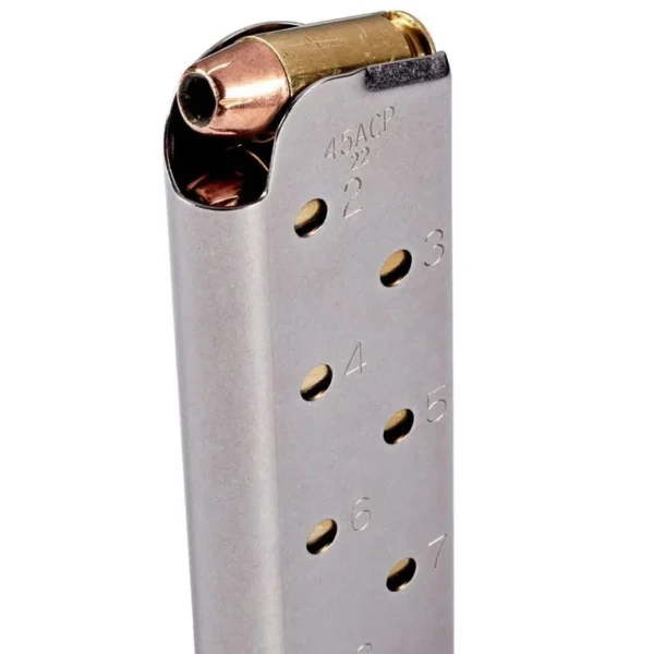 Chip Mccormick Custom Llc Chip McCormick Power Mag Plus Colt 1911 Handgun Magazine .45 ACP Stainless Steel 8/rd