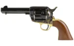 Cimarron Fac Cimarron Firearms Pistolero Dual Cylinder Case Hardened Handgun 9mm Luge/.357 Mag 6rd Capacity 4.75" Barrel Wood