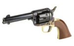 Cimarron Fac Cimarron Firearms Pistolero Dual Cylinder Case Hardened Handgun 9mm Luge/.357 Mag 6rd Capacity 4.75" Barrel Wood