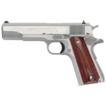 Colt Manufacturing Colt 1911 Gov't Handgun .45 ACP 8rd Magazine 5" Barrel Brushed Stainless with Wood Grips