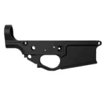 Combat Armory Billet AR-10 Lower Receiver Stripped with Mag Release and Ejector Black
