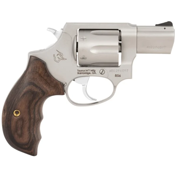 Taurus International Inc. Taurus 856 Handgun .38 Spl 6rd Capacity 2" Barrel Matte Stainless Steel Finish Smooth Walnut Grips