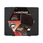 The Allen Company Inc. Allen Krome Compact Handgun Cleaning Kit .22 .38 9mm 357 .44 &.45 Cal. 14-Pieces Black