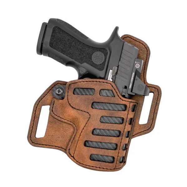 Versacarry By Sitzco Llc. Versacarry Compound OWB Holster RH Size 4 Brown
