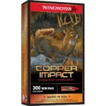 Winchester Ammunition Winchester Copper Impact Rifle Ammunition 300 Win Mag 150 gr. BT 3260 fps 20/ct