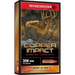 Winchester Ammunition Winchester Copper Impact Rifle Ammunition 308 Win 150 gr. BT 2810 fps 20/ct