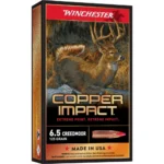 Winchester Ammunition Winchester Copper Impact Rifle Ammunition 6.5 Creedmoor 125 gr. BT 2850 fps 20/ct